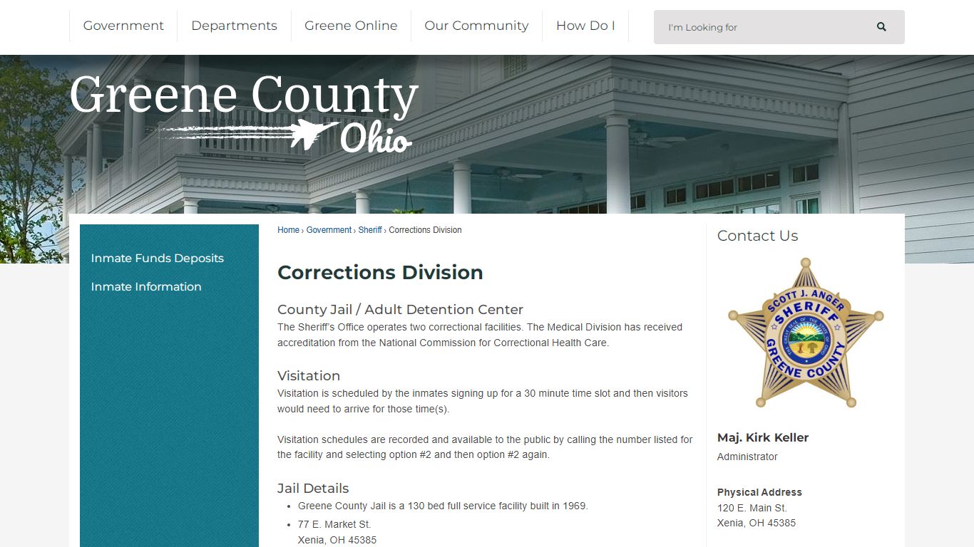 Corrections Division | Greene County, OH - Official Website