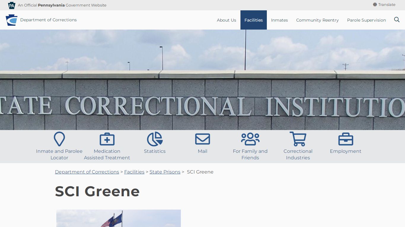 SCI Greene - Department of Corrections